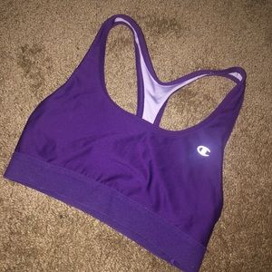 CHAMPION purple racer back sports bra